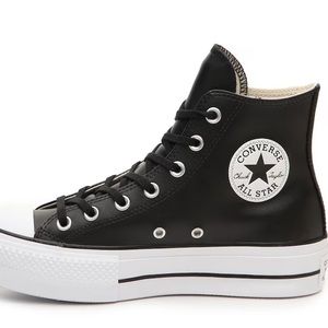 Converse Chuck Taylor Leather All Star Lift Platform High Top Sneaker Size 5.5